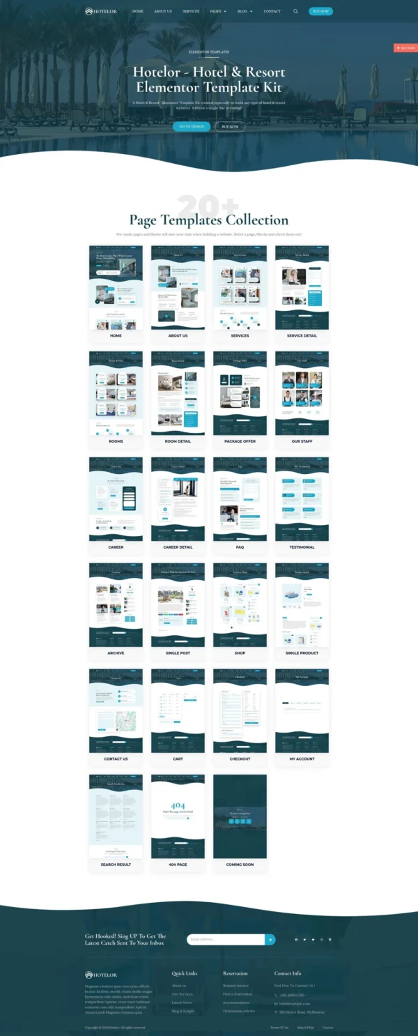 Hotelor - Hotel & Resort Website Design Package