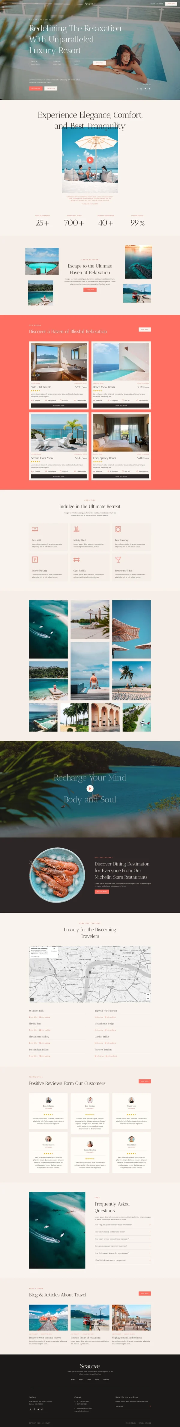 Seacove - Hotel and Resort Booking Website Design Package