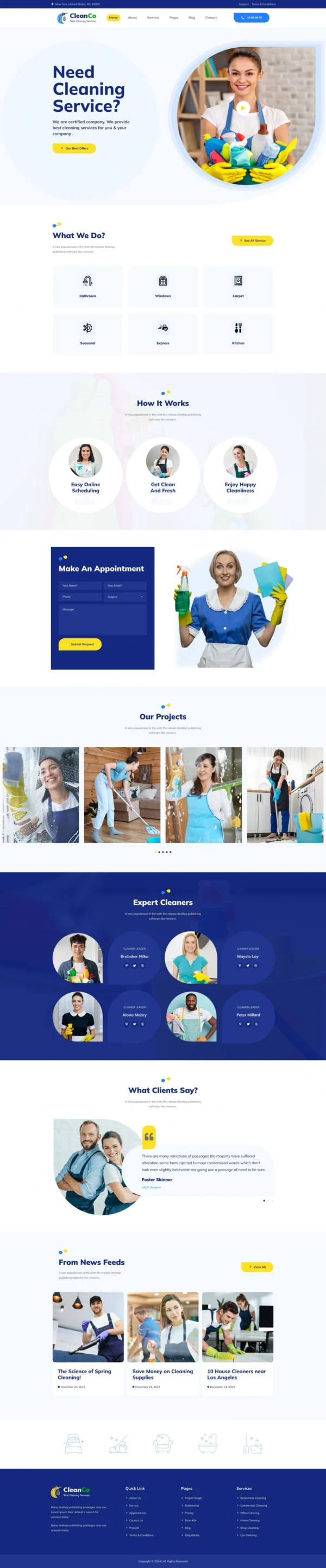 Cleanco – Cleaning Service Website Design Package