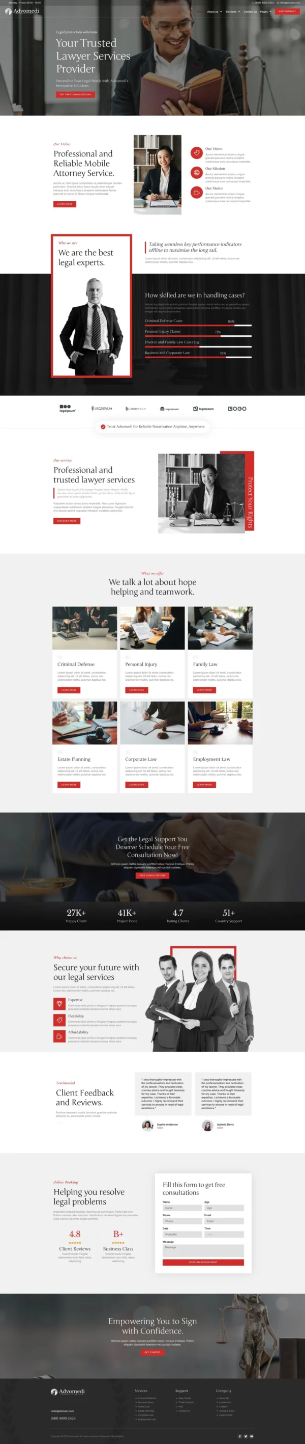 Advomedi - Attorney & Law Firm Website Design Package