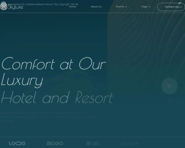 Skyluxe - Luxury Resort & Hotel Website Design Package