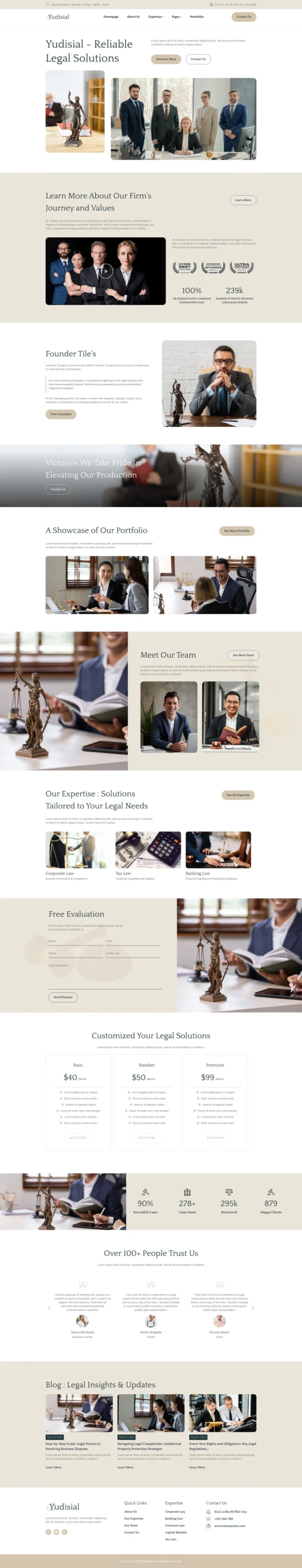 Yudisial - Law Firm Website Design Package