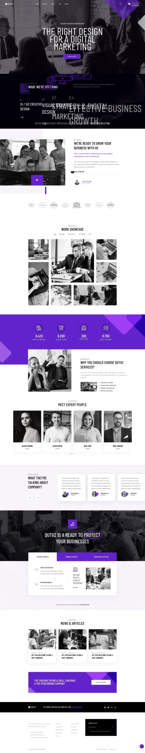 Qutiiz - Digital Marketing Agency Kit