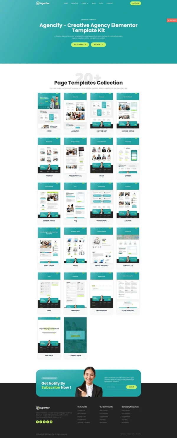 Agentor - Creative Agency Website Design Package