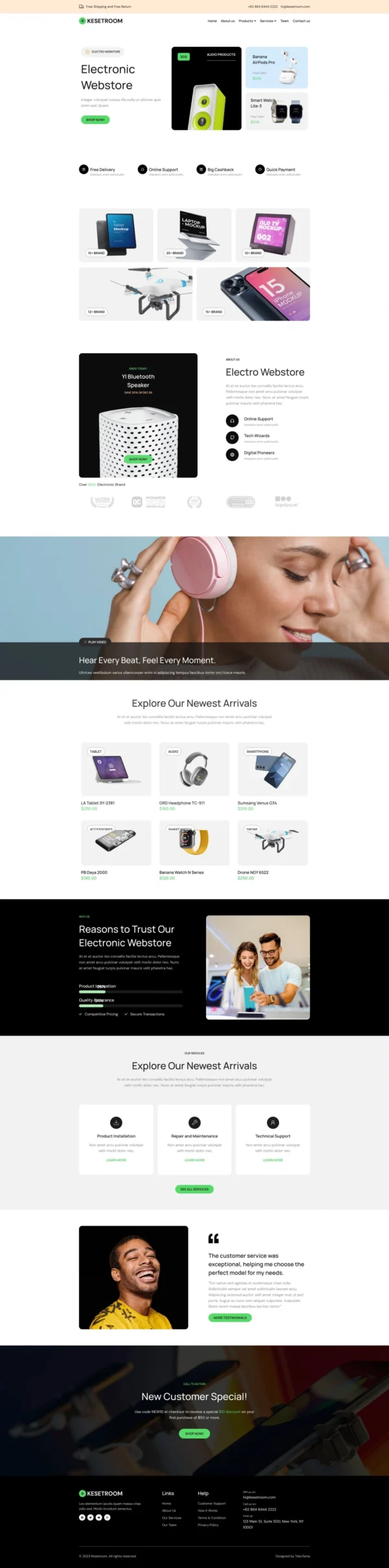 Kesetroom - Electronic Business Website Design Package