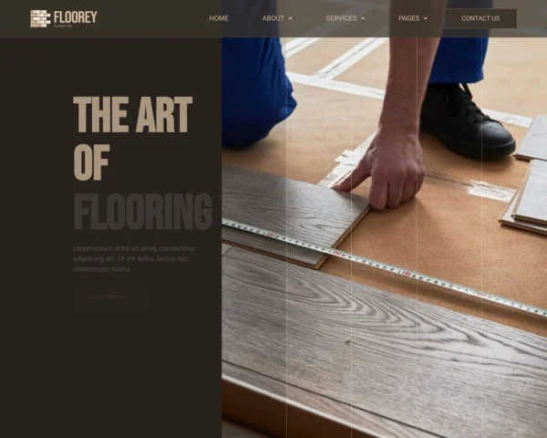 Floorey - Flooring Construction Website Design Package