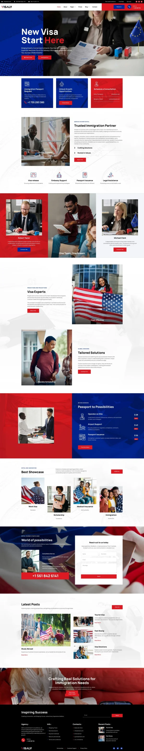 Visaly - Immigration & Visa Consulting Website Design Package