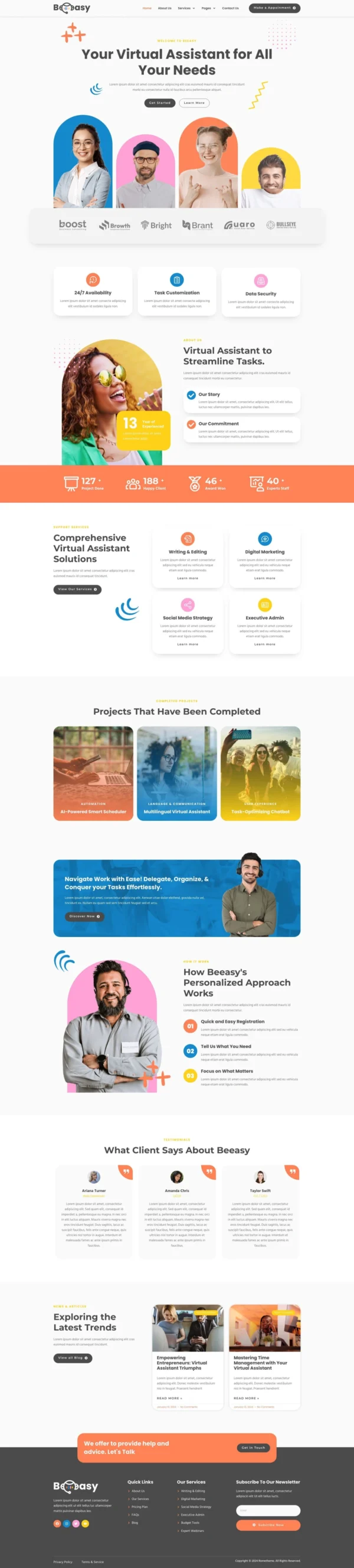 Beeasy - Virtual Assistant Website Design Package