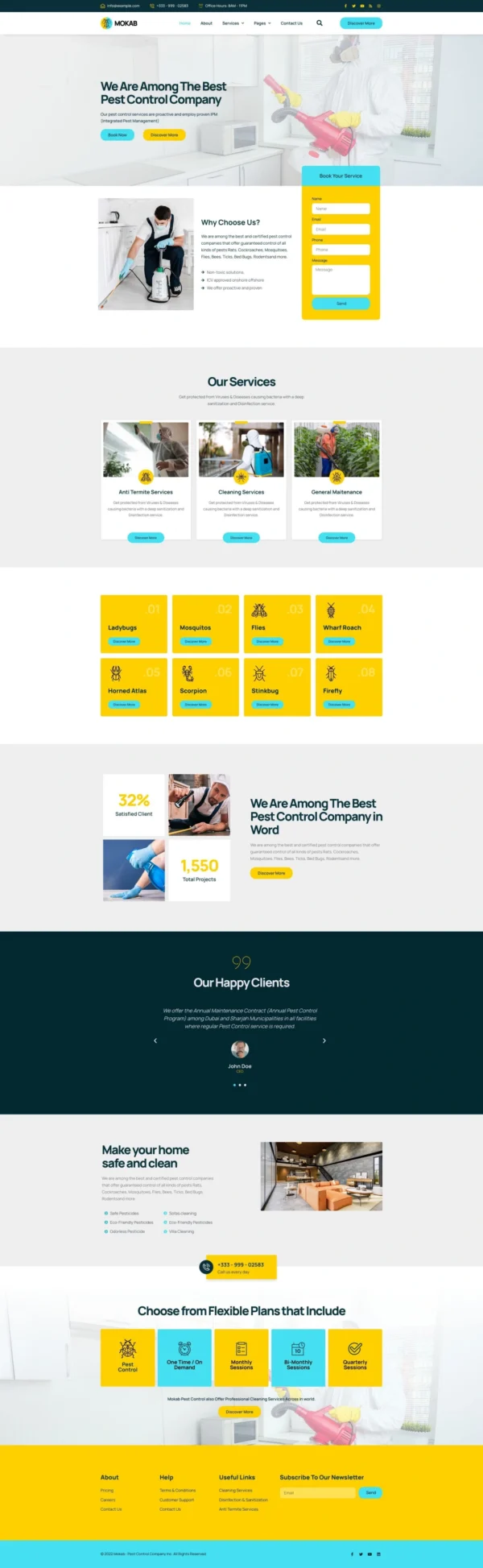 Mokab - Pest Control Services Website Design Package