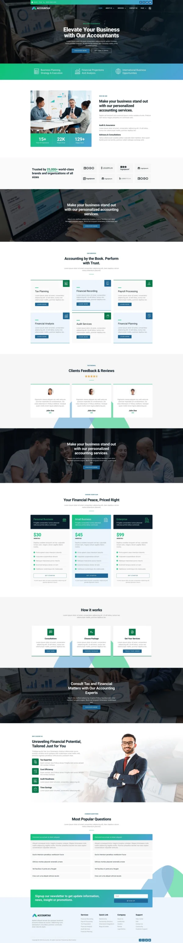 Accountax - Accounting Tax Firm Website Design Package - Image 2
