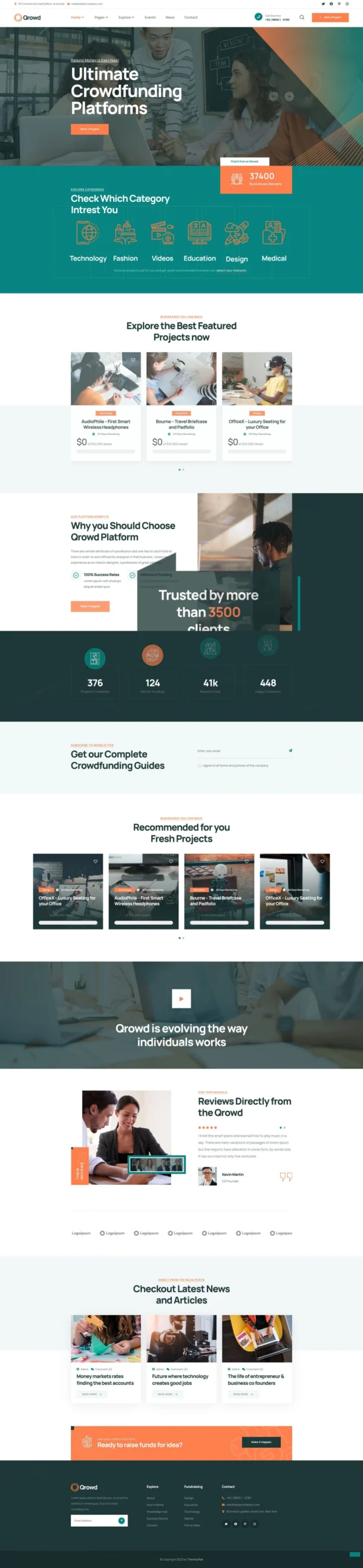 Qrowd - Crowdfunding Projects & Charity Kit