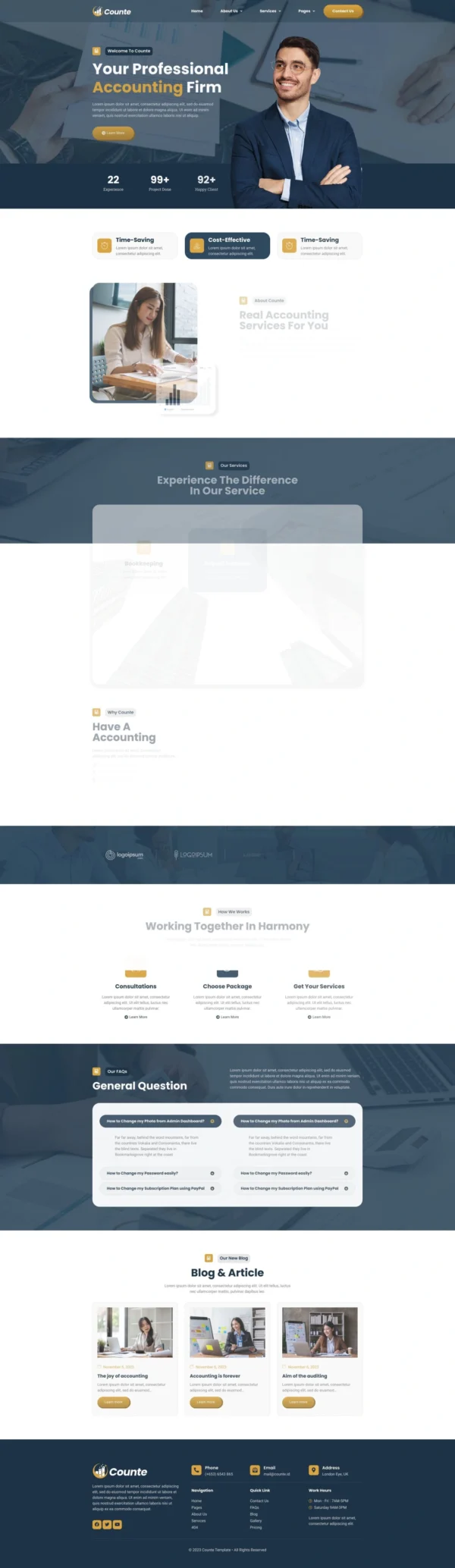 Counte - Manufacturing & Industrial Website Design Package