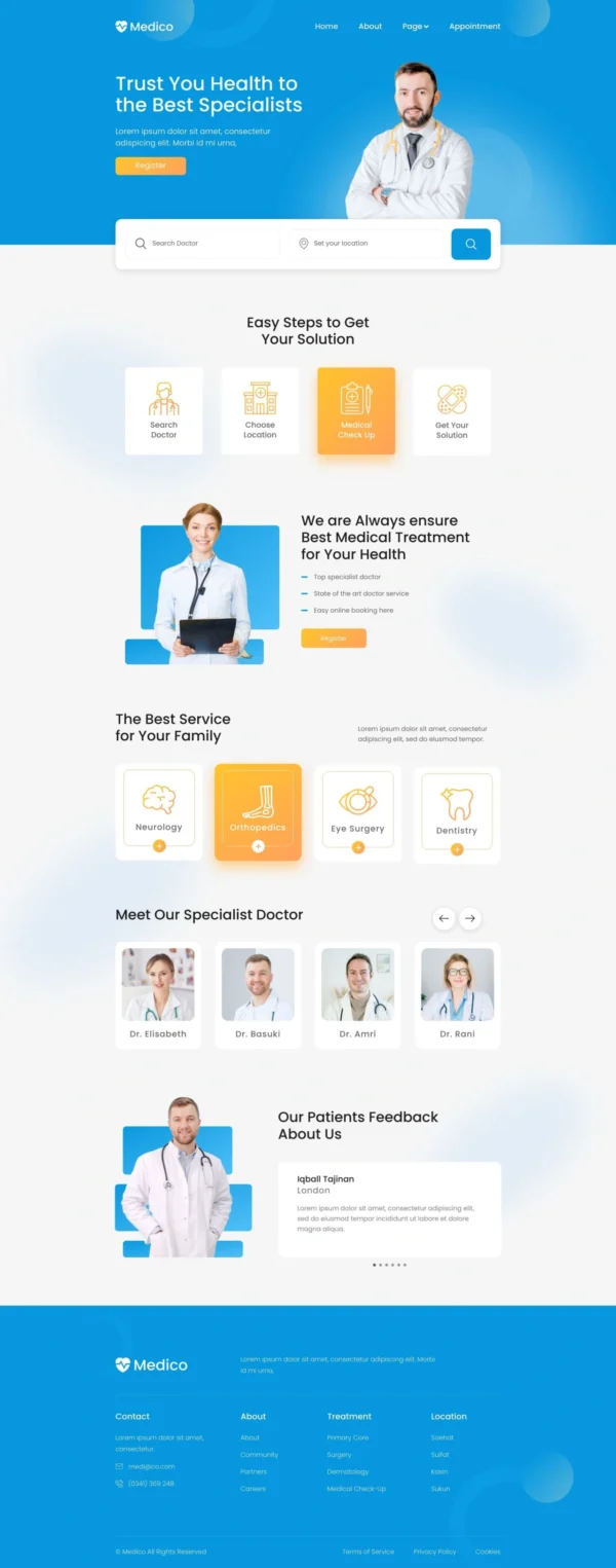 Medico - Medical & Healthcare Website Design Package
