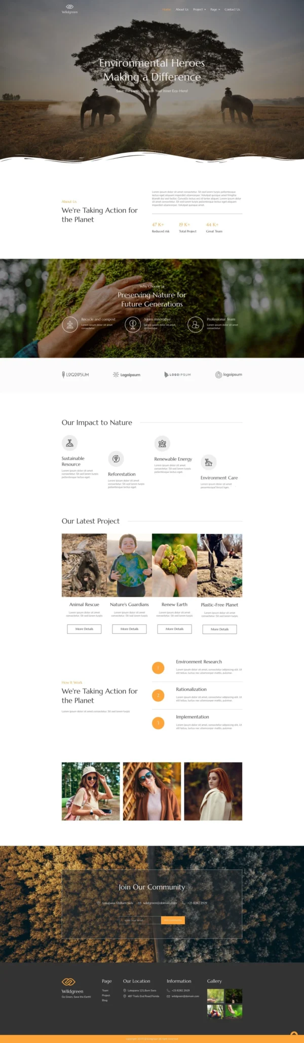 Wildgreen - Environmental NGO Website Design Package