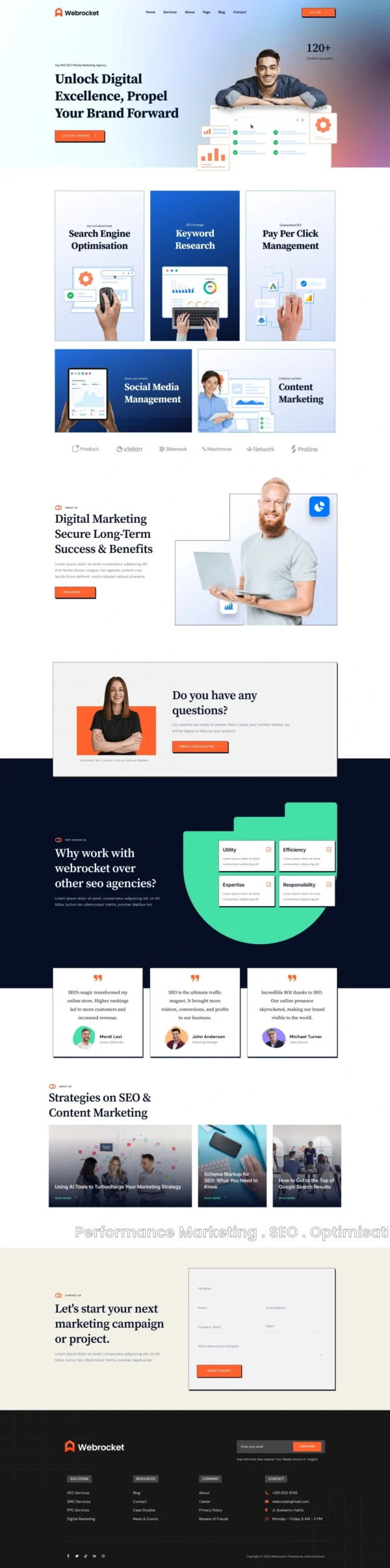 Webrocket - SEO & Digital Marketing Agency Website Design Package