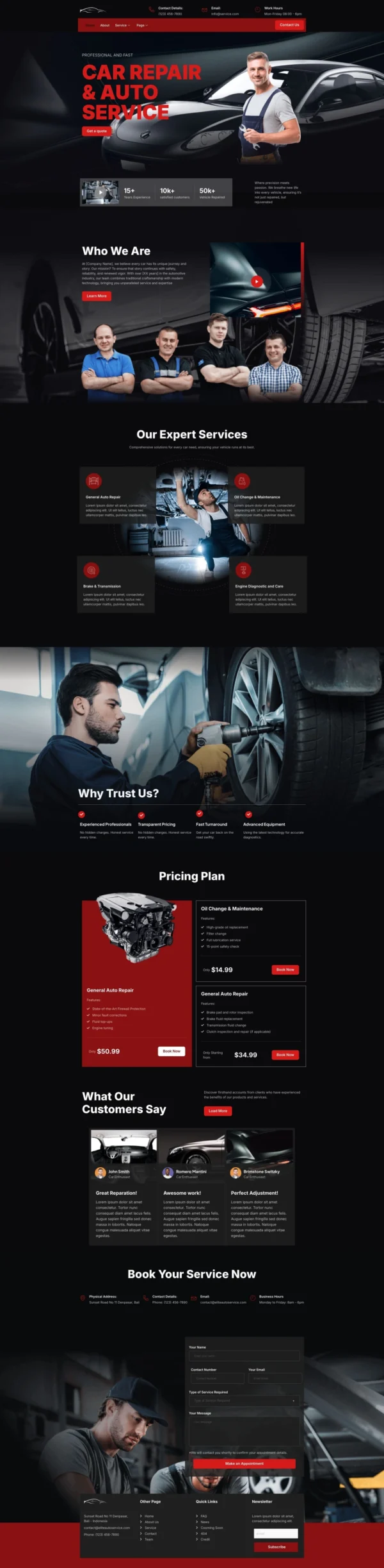 Autobest Car Repair & Auto Service Website Design Package