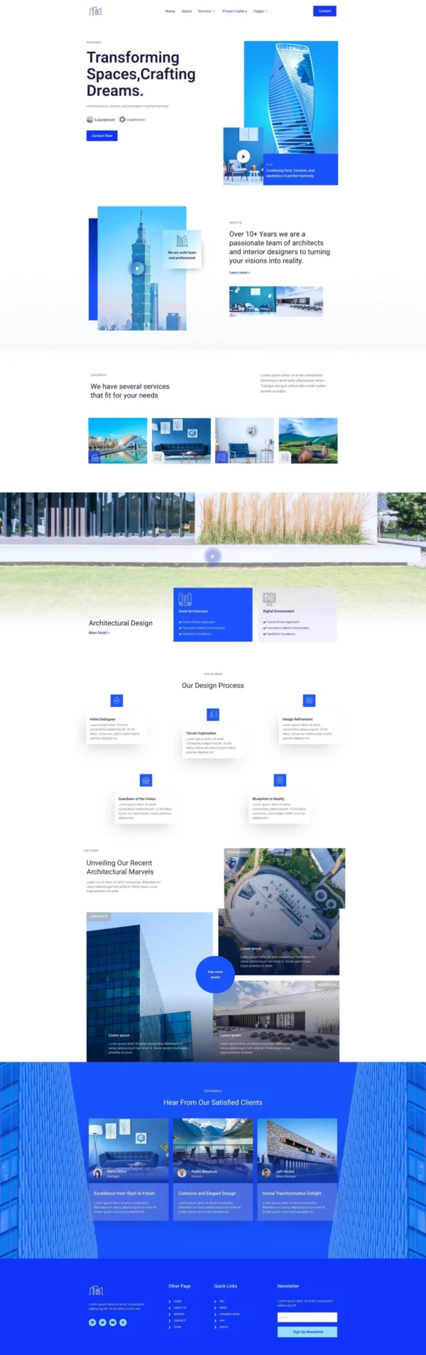 Archidream - Architecture Website Design Package