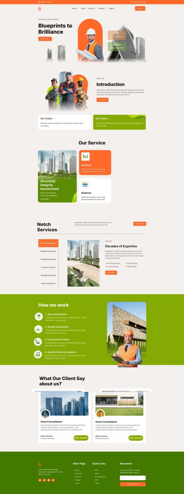 Solidcons – Construction And Industry Website Design Package