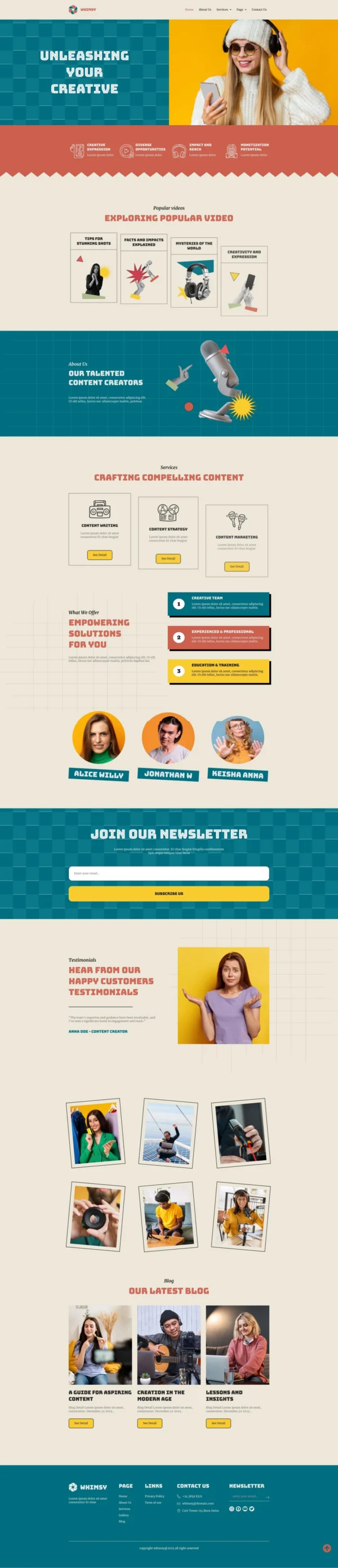 Whimsy - Content Creator Agency Kit