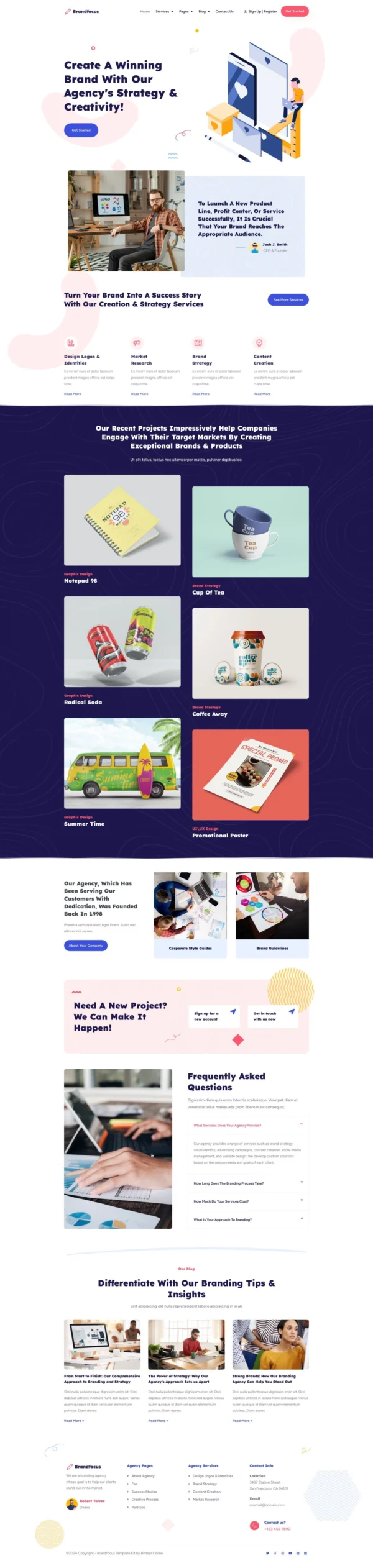 Brandfocus - Branding Agency Website Design Package