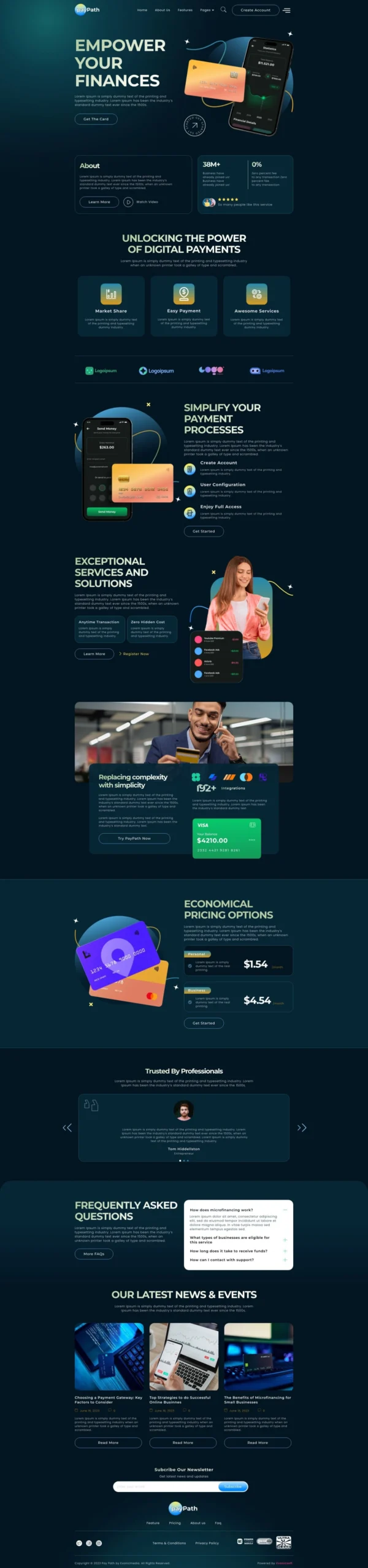 PayPath - Online Payment Gateway Website Design Package