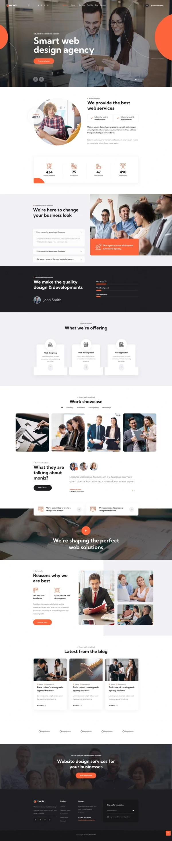 Moniz - Web Design Agency Website Design Package