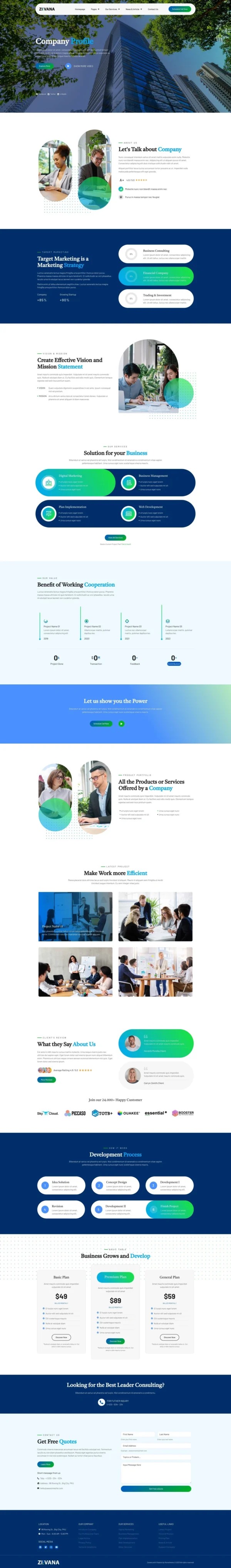 Zevana - Company Profile & Business Website Design Package