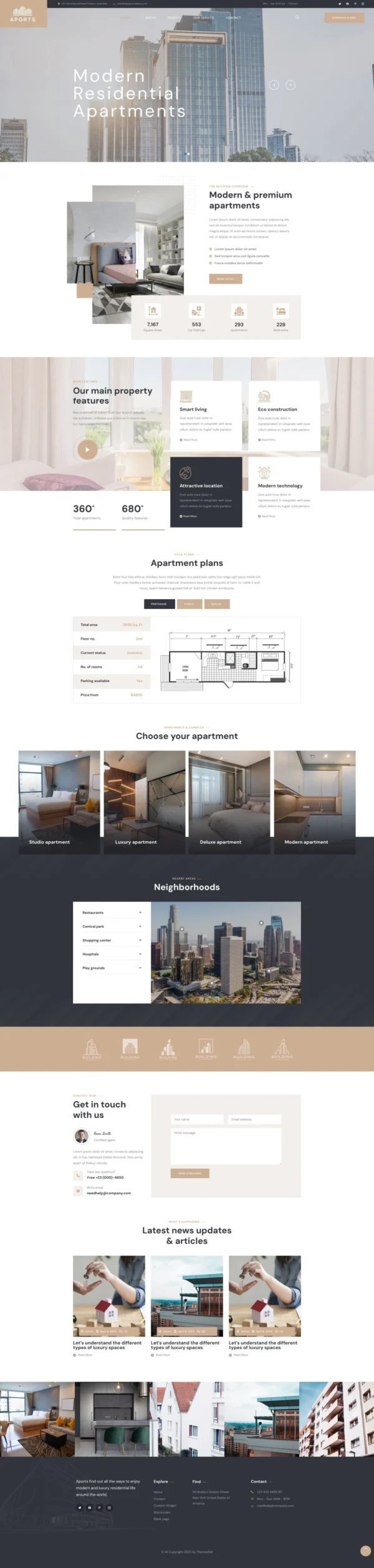 Aports - Single Property Website Design Package