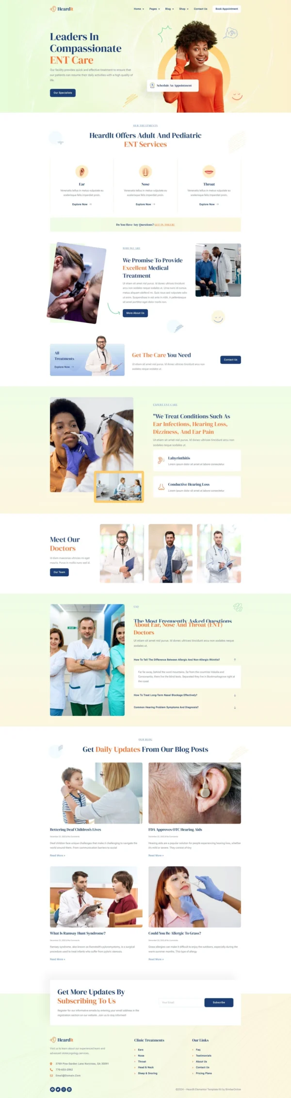 HeardIt - Otolaryngologist & ENT Website Design Package