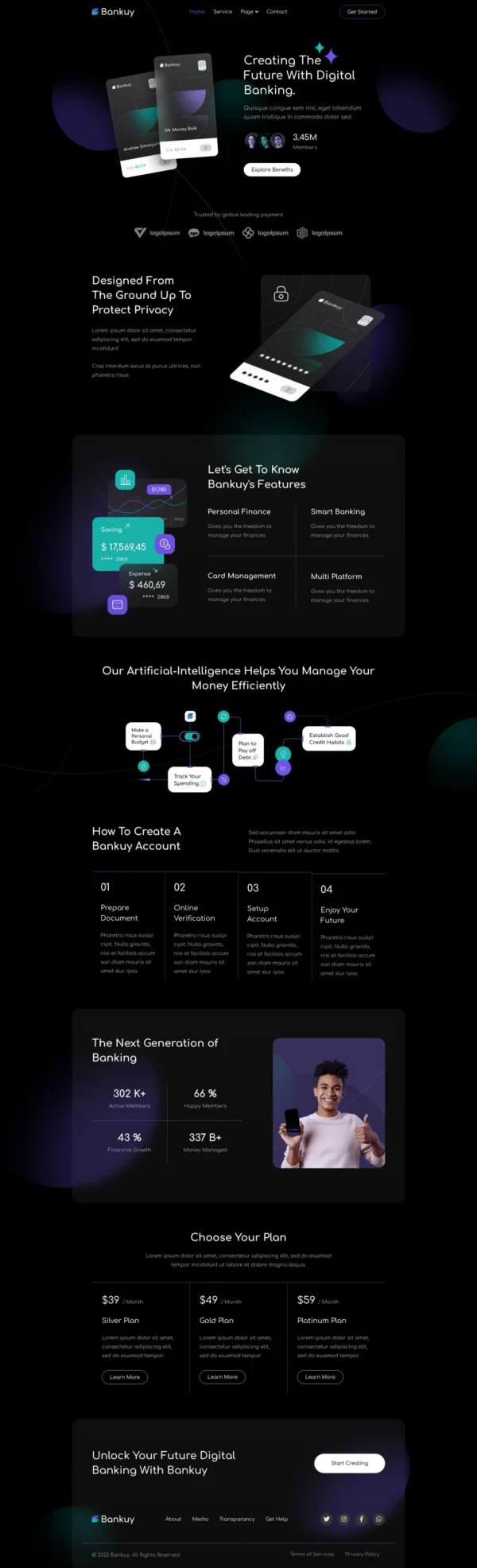 Bankuy - Digital Banking & Business Loan Website Design Package