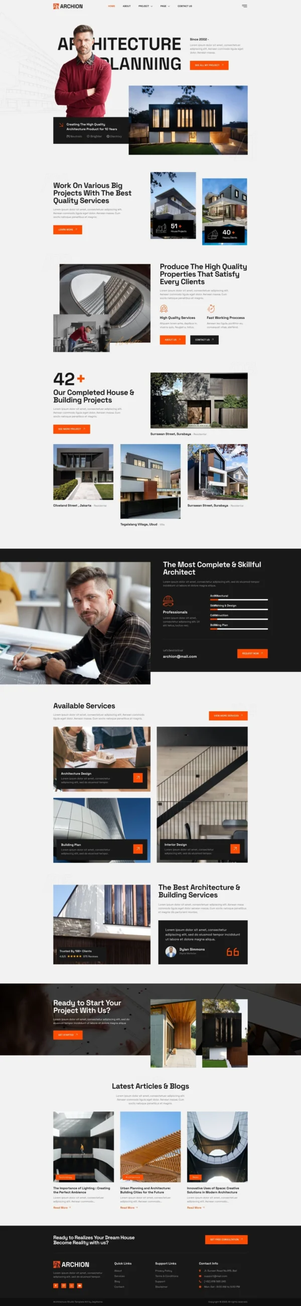 Archion – Architect & Contractor Website Design Package