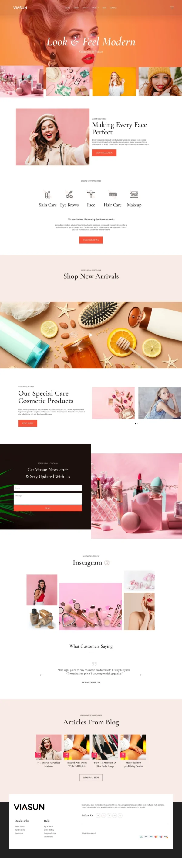 Viasun - Single Product Website Design Package