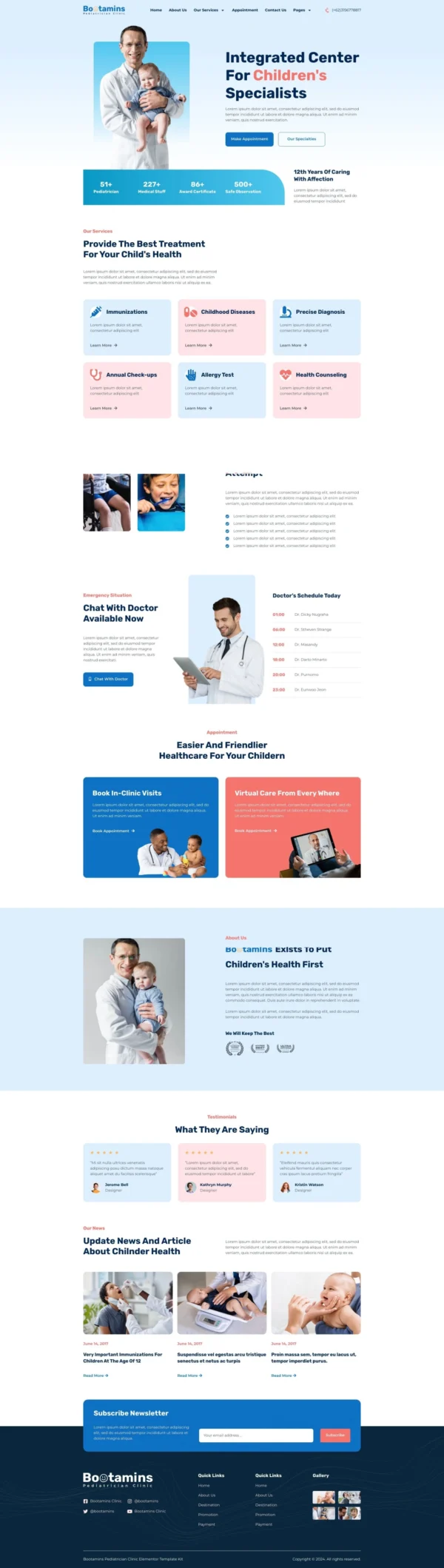 Bootamins - Pediatrician Clinic Kits