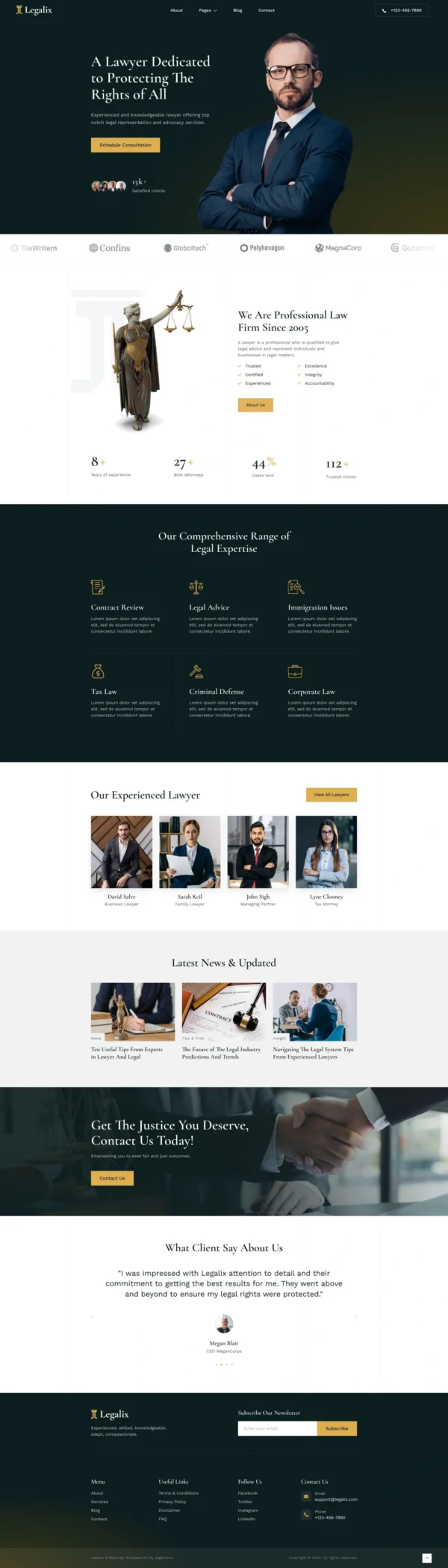 Legalix – Lawyer and Attorney Website Design Package
