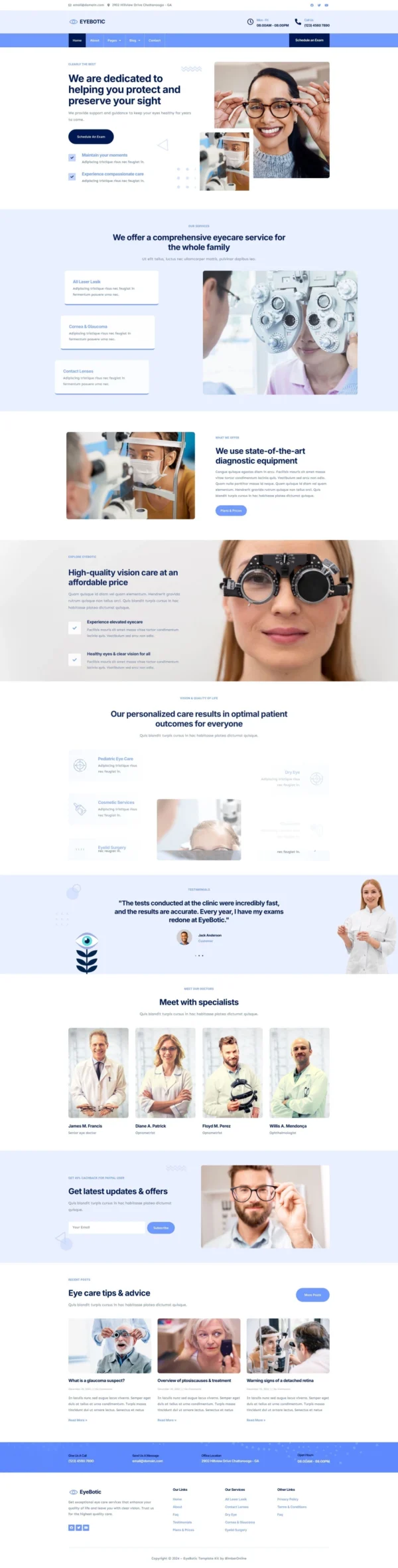 EyeBotic - Optometrist Website Design Package