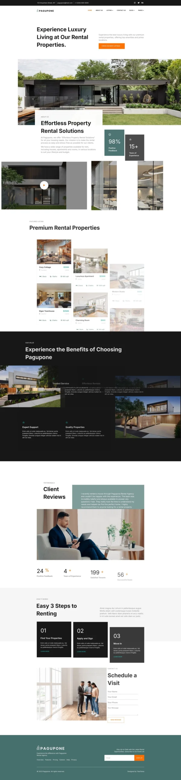 Pagupone - Real Estate Agency & Listing Website Design Packages