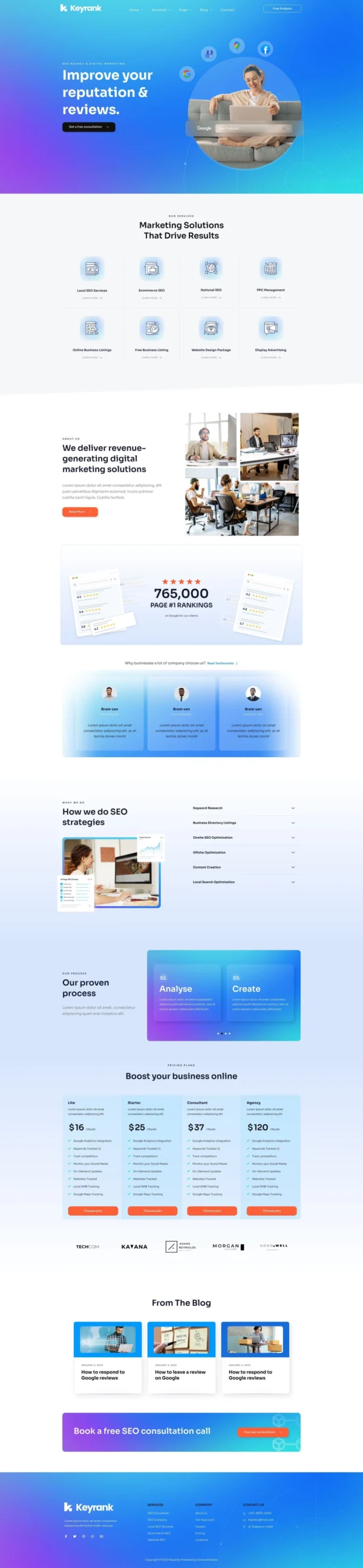 Keyrank - SEO & Digital Marketing Agency Kit