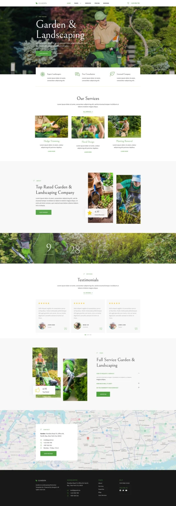 Guarden - Garden & Landscaping Services Website Design Package