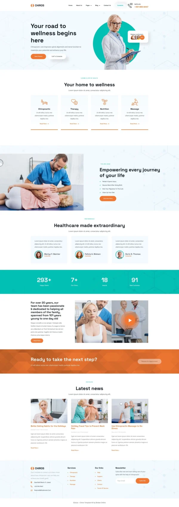 Chiros - Chiropractic Website Design Package