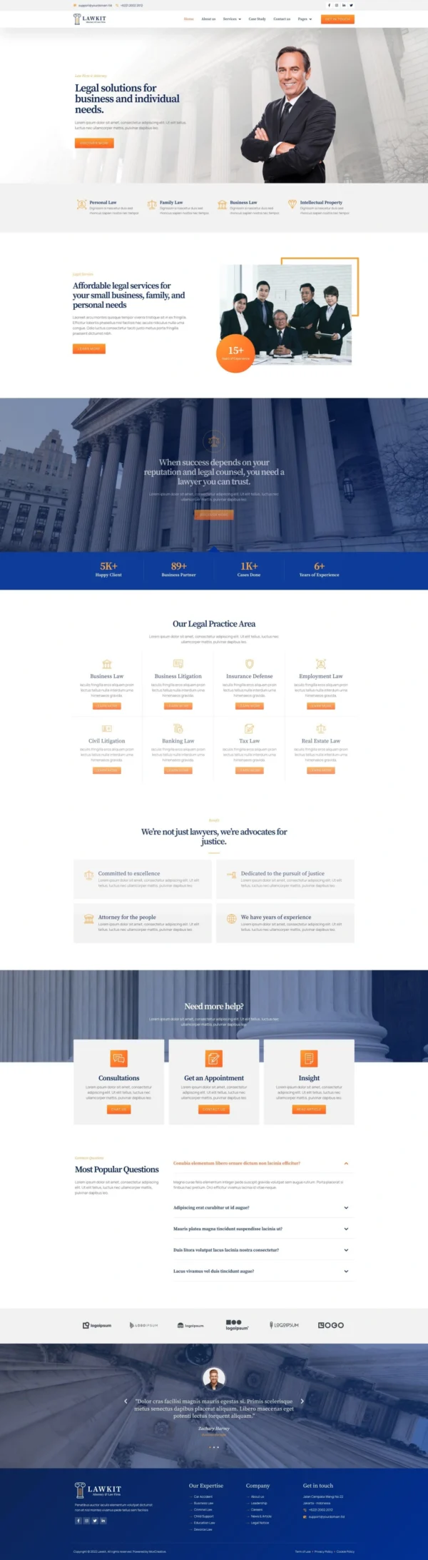 Lawkit - Attorney Law Firm Website Design Package