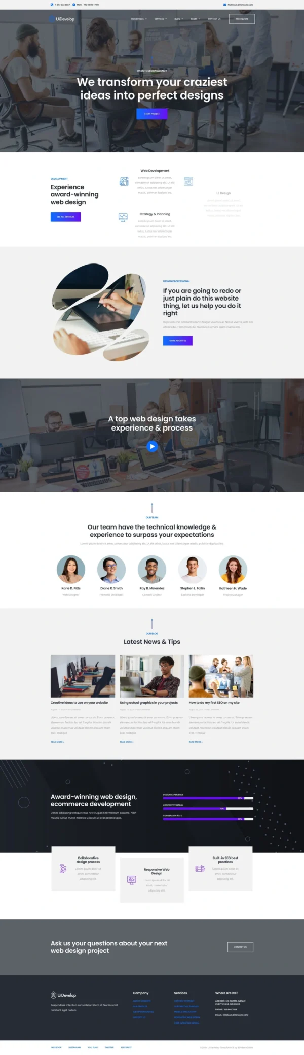 UiDevelop - Web Design Agency Website Design Package