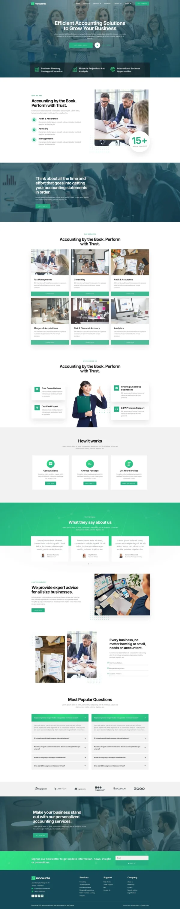 Mocounta - Accounting Firm Website Design Package