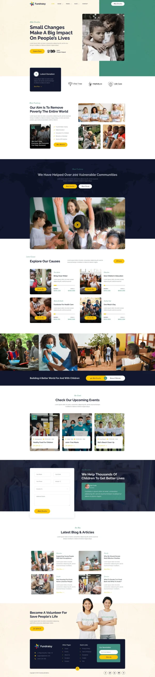 Fundraisy – Charity & Fundraising Website Design Package