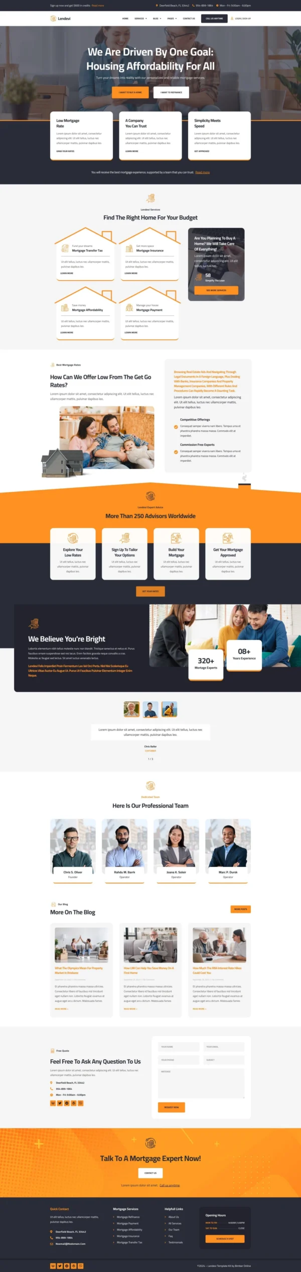 Lendevi - Mortgage Website Design Package