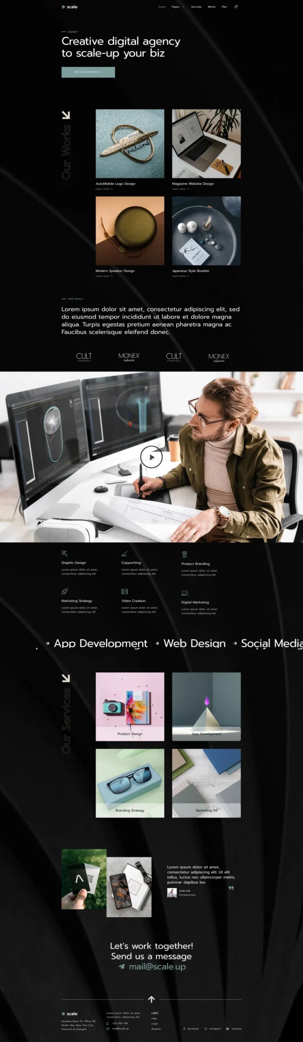 Scale - Creative Agency Website Design Package