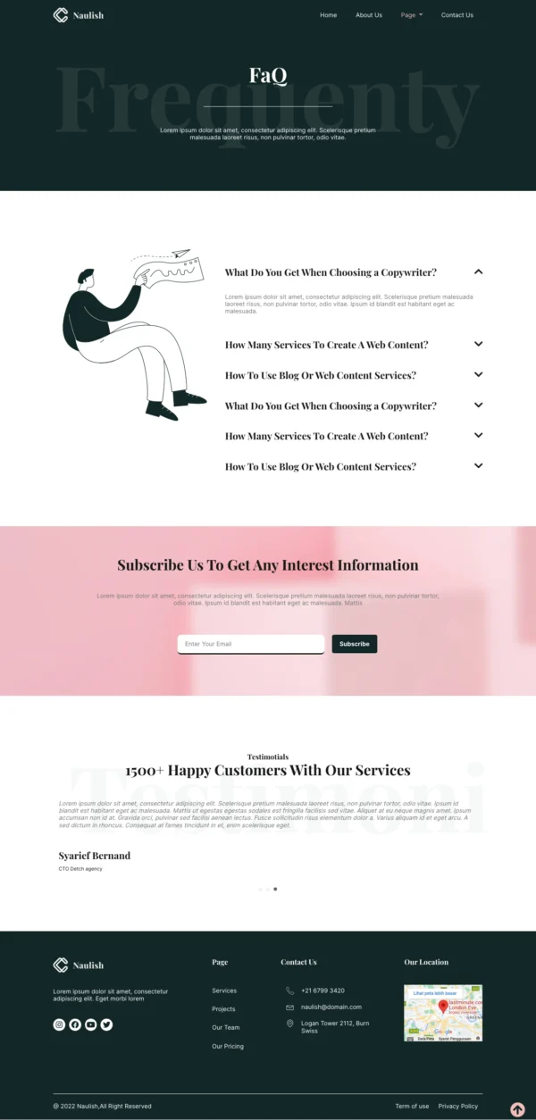 Naulish - Copywriter Website Design Package - Image 2