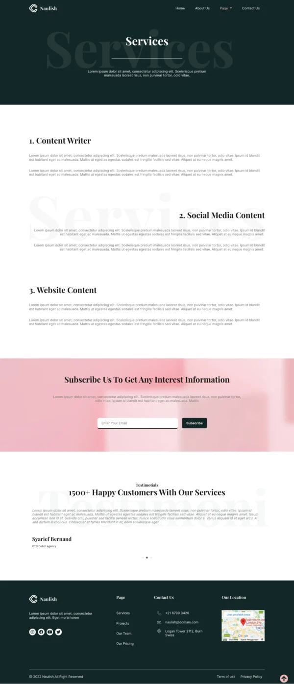 Naulish - Copywriter Website Design Package - Image 4