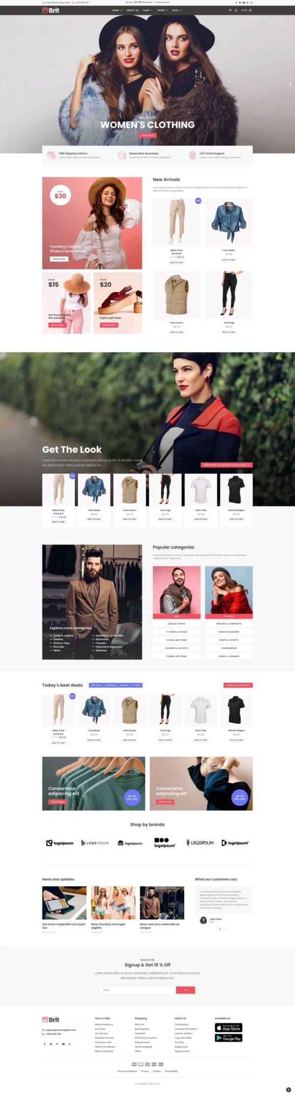 Brit -  Website Design Package