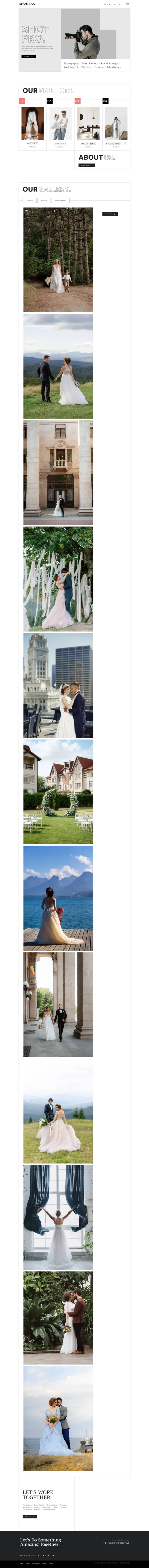 Shotpro - Photography & Portfolio Website Design Package