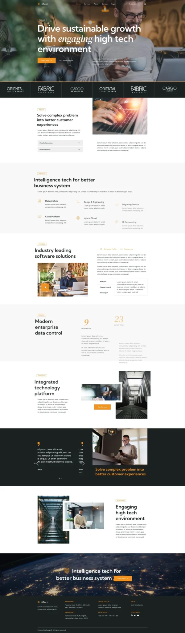 HiTech - IT Solutions & Services Website Design Package